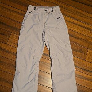 Columbia Convert Snow Pants Women S Gray Waterproof Omnishield Ski Snowboarding